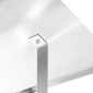 vidaXL Καπνοδόχος Ασημί 50 x 60 x 37 εκ Ανοξείδωτο ατσάλι