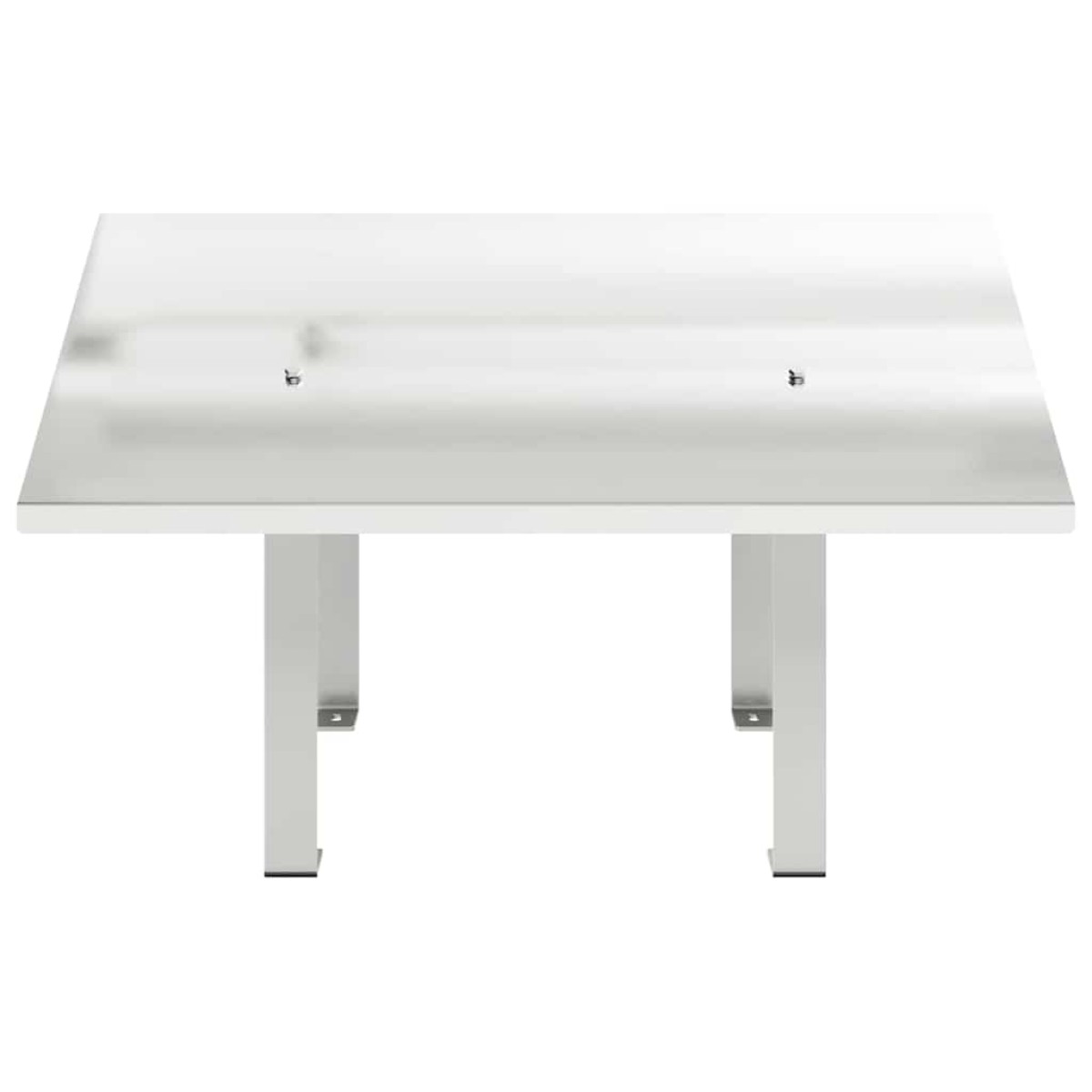vidaXL Καπνοδόχος Ασημί 60 x 60 x 38 cm Ανοξείδωτο ατσάλι