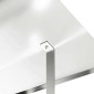 vidaXL Καπνοδόχος Ασημί 60 x 60 x 38 cm Ανοξείδωτο ατσάλι