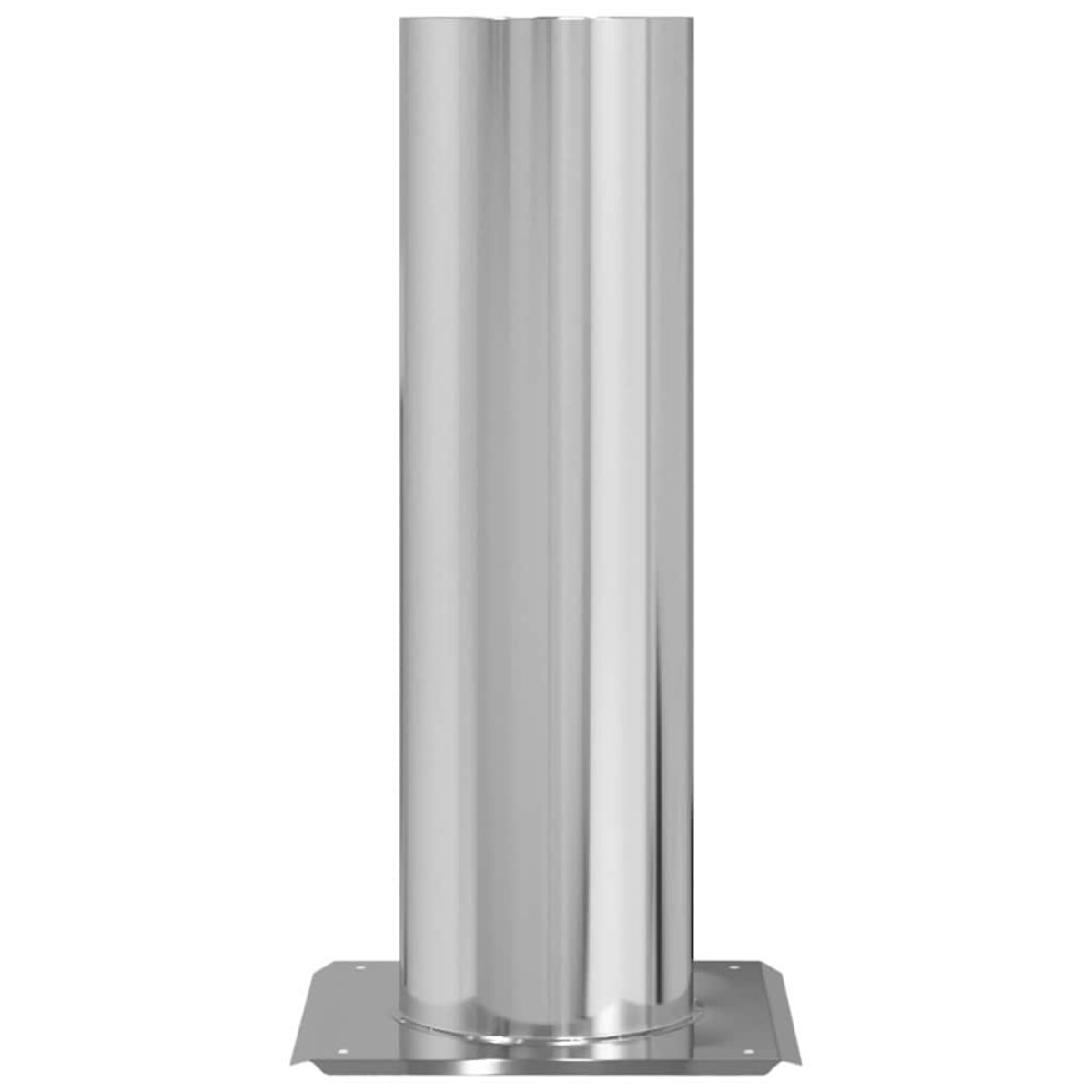 vidaXL Επέκταση Κεφαλής Καμινάδας Ασημί 26 x 26 x 50 εκ.