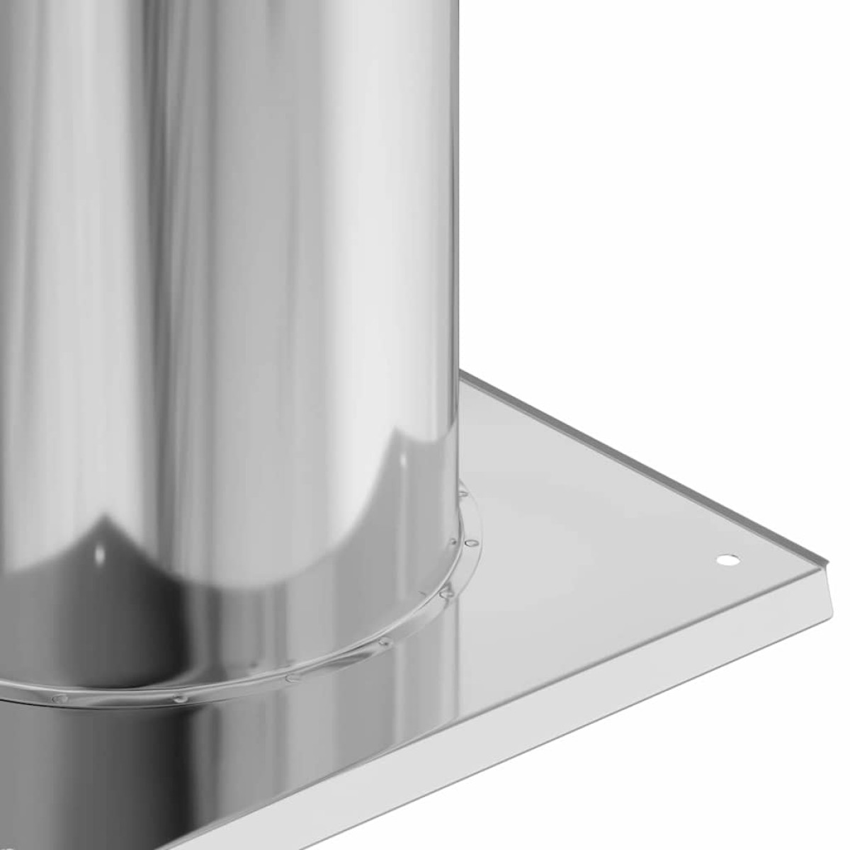 vidaXL Επέκταση Κεφαλής Καμινάδας Ασημί 26 x 26 x 50 εκ.