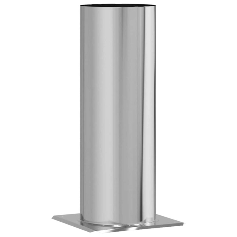 vidaXL Επέκταση Κεφαλής Καμινάδας Ασημί 29 x 29 x 50 εκ.