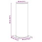 vidaXL Επέκταση Κεφαλής Καμινάδας Ασημί 29 x 29 x 50 εκ.
