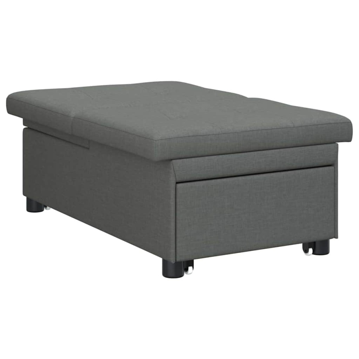 vidaXL Καναπές Κρεβάτι Σκούρο Γκρι 194 x 50 x 82 εκ. ύφασμα
