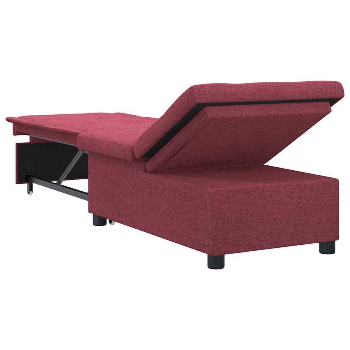 vidaXL Καναπές Κρεβάτι Κόκκινο 194 x 50 x 82 εκ. ύφασμα