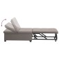 vidaXL Καναπές Κρεβάτι Taupe 194 x 50 x 82 εκ. ύφασμα