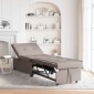 vidaXL Καναπές Κρεβάτι Taupe 194 x 50 x 82 εκ. ύφασμα