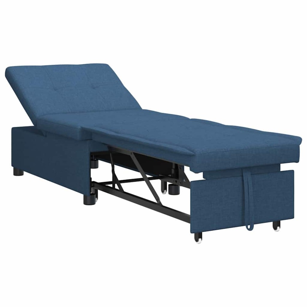 vidaXL Καναπές Κρεβάτι Μπλε 194 x 50 x 82 εκ. ύφασμα