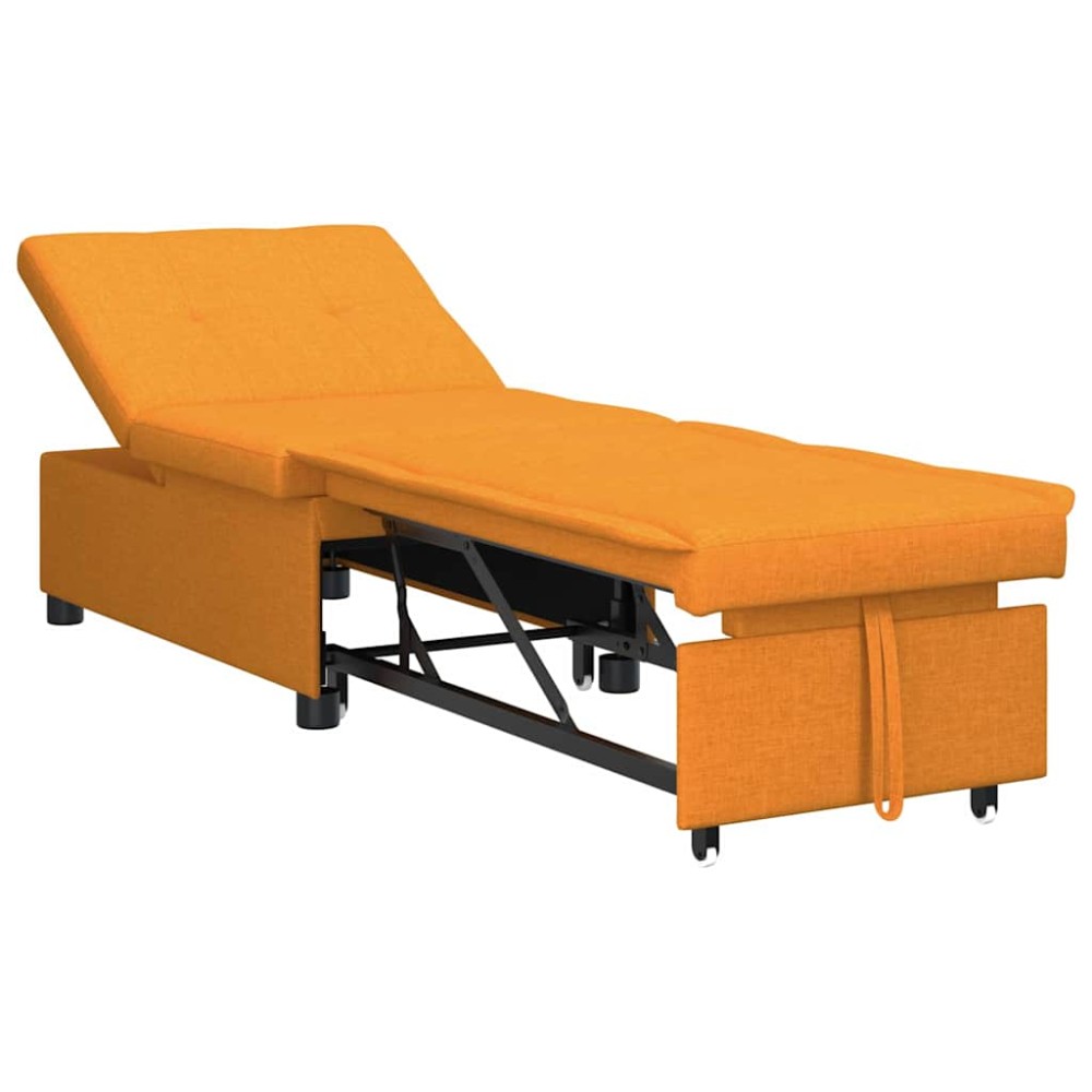 vidaXL Καναπές Κρεβάτι Σκούρο κίτρινο 194 x 50 x 82 εκ. ύφασμα