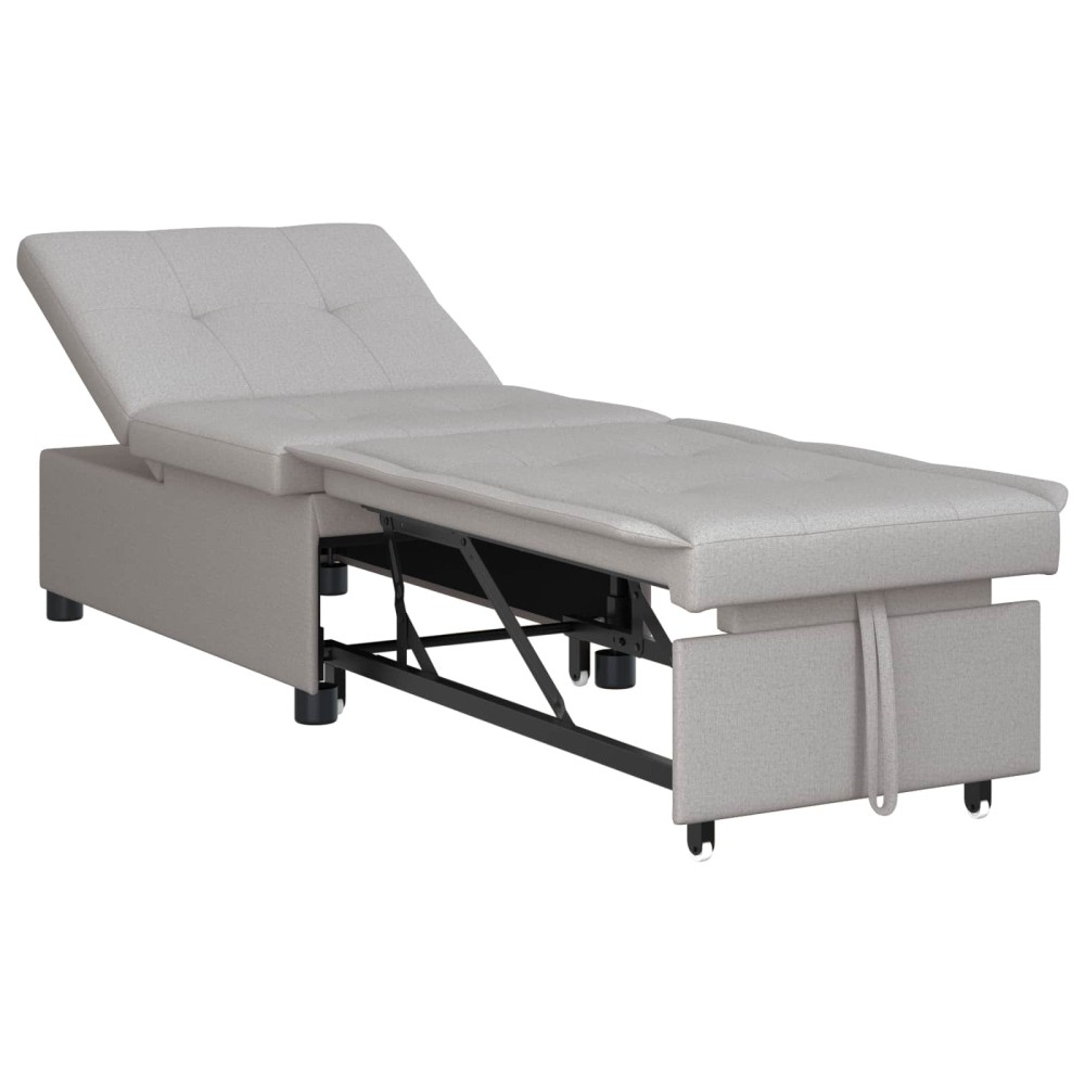vidaXL Καναπές Κρεβάτι Γκρι 194 x 50 x 82 εκ. ύφασμα