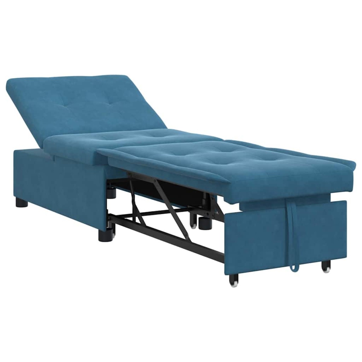 vidaXL Κρεβάτι καναπές Μπλε 194 x 67 x 82 εκ Βελούδο