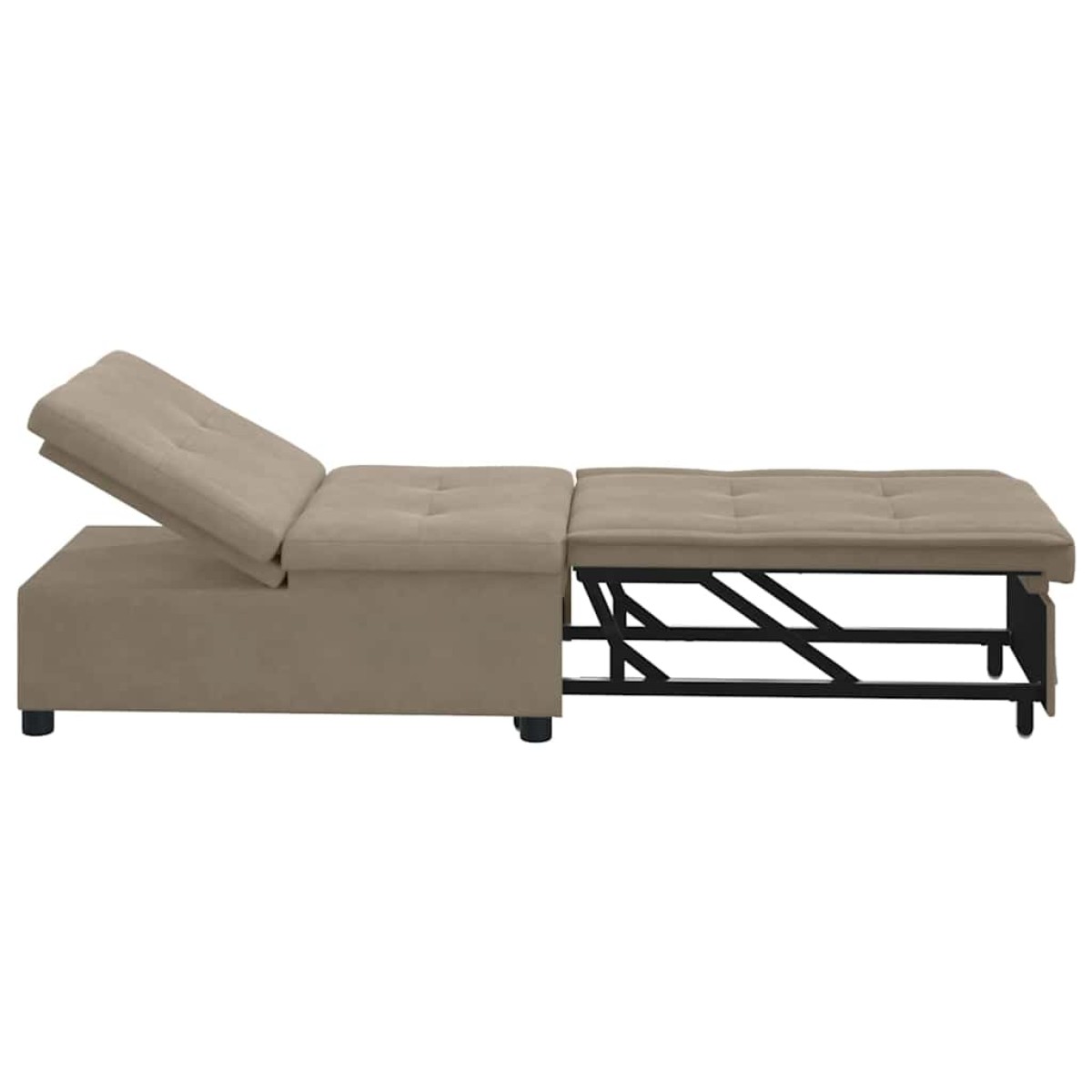 vidaXL Καναπές Κρεβάτι Taupe 194 x 67 x 82 εκ Μικροΐνες