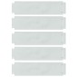 vidaXL Περιγράμματα γκαζόν 5 τμχ. 100 x 25 x 0,07 εκ. Ασημί