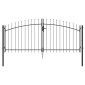 vidaXL Διπλή Πύλη WOERDEN 299,5 x 149,5 εκ. Ατσάλι Γκρι Κλειδώσιμο