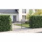 vidaXL Διπλή Πύλη WOERDEN 299,5 x 149,5 εκ. Ατσάλι Γκρι Κλειδώσιμο