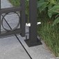 vidaXL Στύλος Περιφράξεων ASSEN 200 x 88 x 14 εκ Ατσάλι Κλειδώσιμο