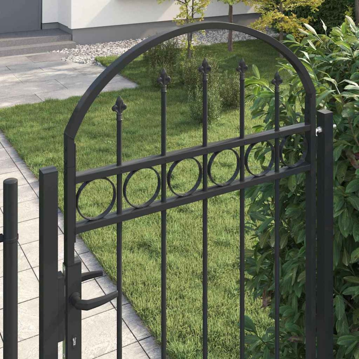 vidaXL Στύλος Περιφράξεων ASSEN 200 x 88 x 14 εκ Ατσάλι Κλειδώσιμο