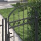 vidaXL Πύλη Φράχτη ASSEN 100 x 150 cm Γκρι Κλειδώσιμο