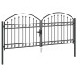 vidaXL Πύλη Φράχτη ASSEN 301 x 175,5 εκ. Ατσάλι Γκρι Κλειδώσιμο
