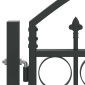 vidaXL Πύλη Φράχτη ASSEN 301 x 175,5 εκ. Ατσάλι Γκρι Κλειδώσιμο