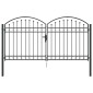 vidaXL Πύλη Φράχτη ASSEN 301 x 200 εκ. Ατσάλι Γκρι Κλειδώσιμο