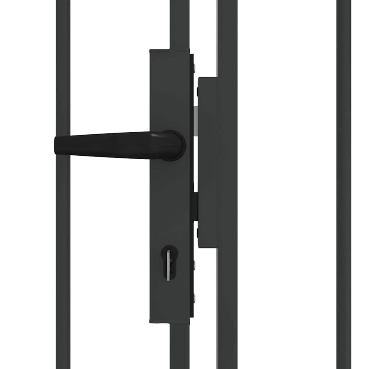 vidaXL Πύλη Φράχτη ASSEN 301 x 200 εκ. Ατσάλι Γκρι Κλειδώσιμο