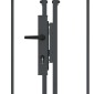 vidaXL Πύλη Κήπου με Καμπύλη Κορυφή ASSEN 400 x 100 cm Ατσάλι Γκρι