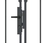 vidaXL Πύλη Κήπου με Καμπύλη Κορυφή ASSEN 400 x 125 cm Ατσάλι Γκρι