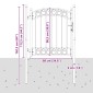 vidaXL Πύλη Φράχτη EMMEN 125 x 100 εκ Ατσάλι με Επικάλυψη Πούδρας Γκρι