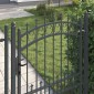 vidaXL Πύλη Φράχτη με Ακίδες EMMEN 170 x 100 εκ. Γκρι