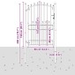 vidaXL Πύλη Φράχτη με Ακίδες EMMEN 200 x 100 cm