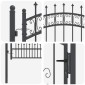 vidaXL Πύλη Φράχτη με Στρογγυλή Κορυφή KAMPEN 103 x 175 cm Κλειδώσιμο