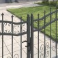 vidaXL Πύλη Φράχτη με Στρογγυλή Κορυφή KAMPEN 305 x 125 εκ. Κλειδώσιμο