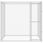 vidaXL Κλουβί σκύλου Ασημί 200 x 200 x 200 cm Επικαλυμμένος Χάλυβας