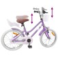 vidaXL Παιδικό Ποδήλατο 18 ίντσες για 5-7 ετών Μοβ
