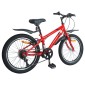 vidaXL Παιδικό Ποδήλατο 20 ίντσες 6-Speed για παιδιά 6-11 ετών Κόκκινο