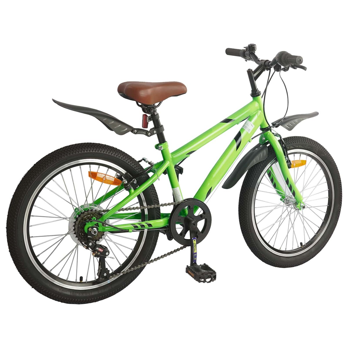 vidaXL Παιδικό Ποδήλατο 24 ίντσες 6-Speed για 8-12 ετών Πράσινο