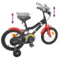 vidaXL Παιδικό Ποδήλατο 12 ίντσες για παιδιά 2-4 ετών Μαύρο Κόκκινο