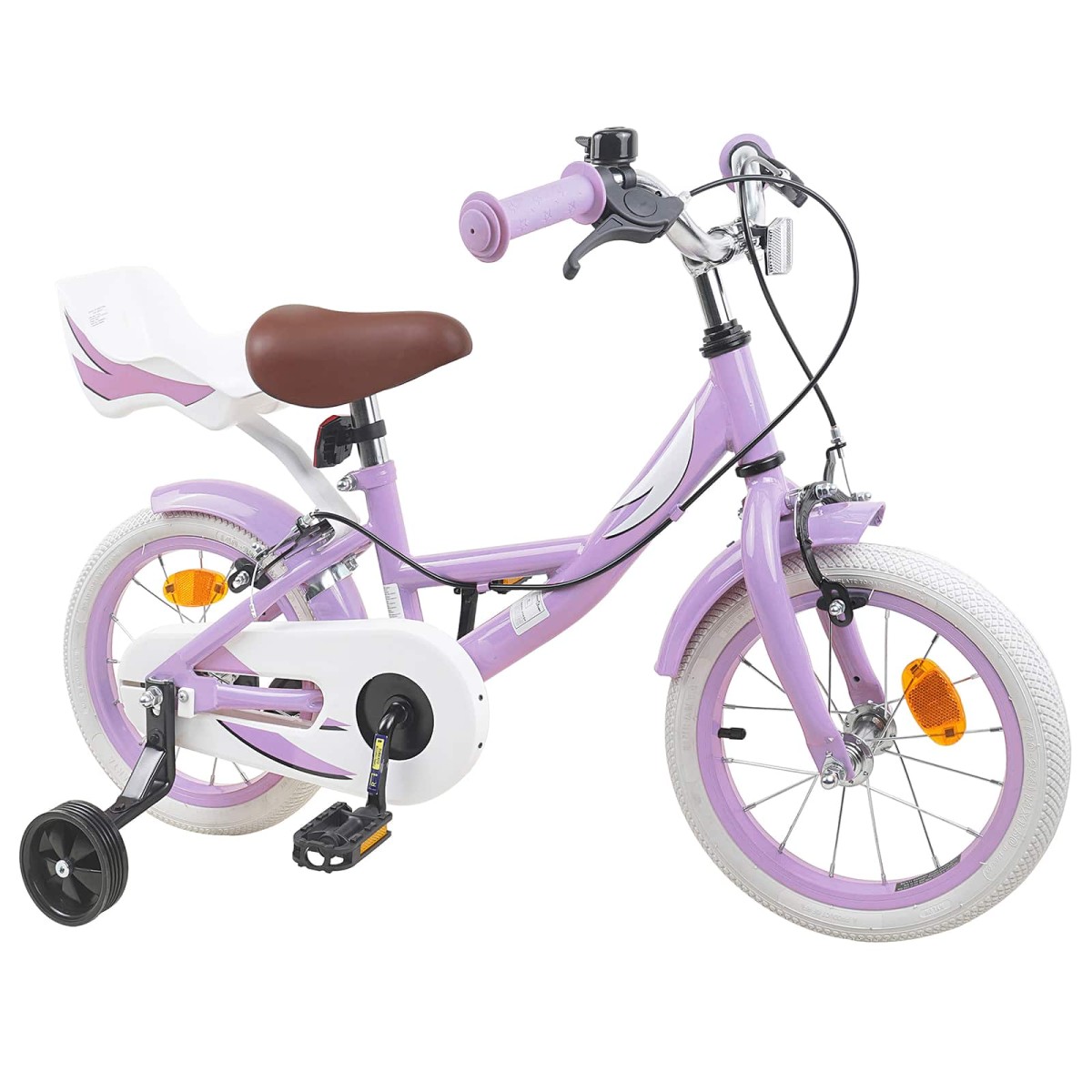 vidaXL Παιδικό Ποδήλατο 14 ίντσες για 3-5 ετών Μοβ