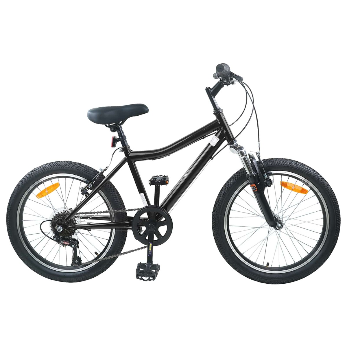 vidaXL Παιδικό Ποδήλατο 24 ίντσες 6-Speed για 8-12 ετών Μαύρο
