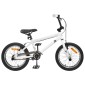 vidaXL BMX Ποδήλατο 20 ίντσες για πάνω από 9 ετών Λευκό