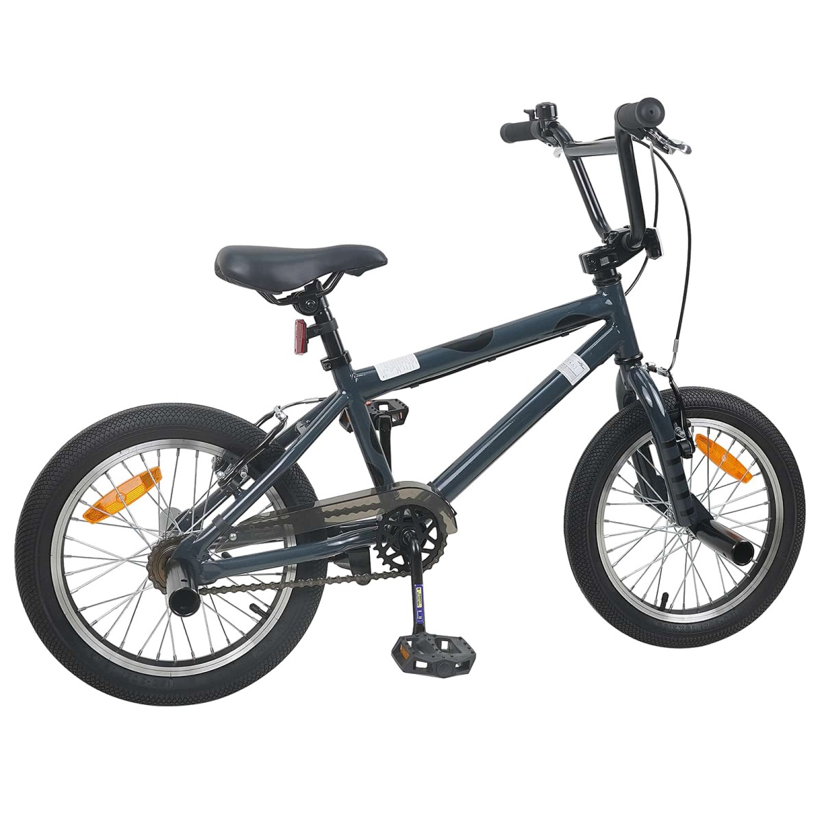 vidaXL BMX Ποδήλατο 16 ίντσες για παιδιά 5-8 ετών Σκούρο Γκρι