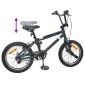 vidaXL BMX Ποδήλατο 16 ίντσες για παιδιά 5-8 ετών Σκούρο Γκρι