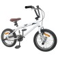 vidaXL BMX Ποδήλατο 16 ίντσες για παιδιά 5-8 ετών Λευκό
