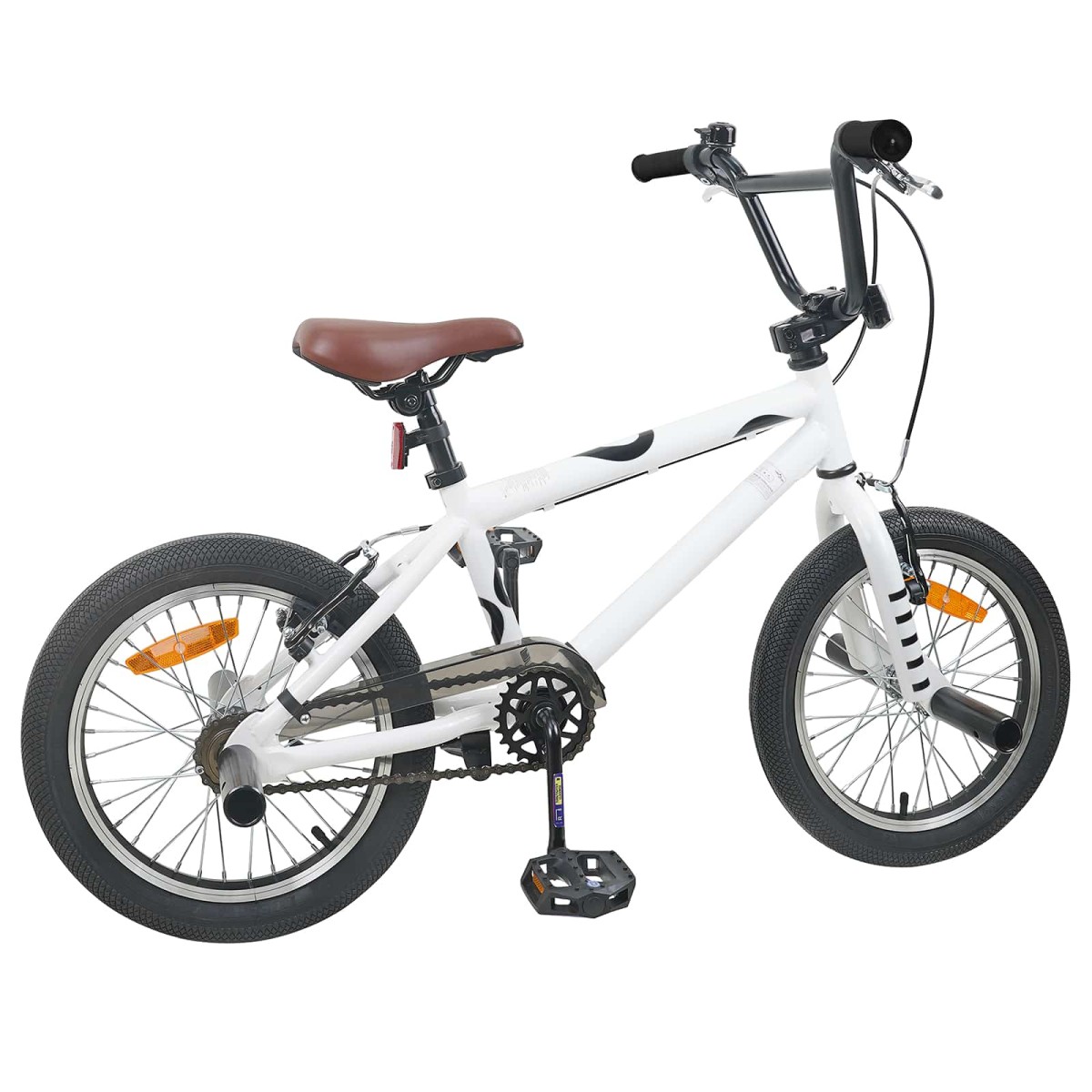vidaXL BMX Ποδήλατο 16 ίντσες για παιδιά 5-8 ετών Λευκό