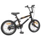 vidaXL BMX Ποδήλατο 16 ίντσες για παιδιά 5-8 ετών Μαύρο