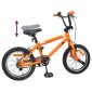 vidaXL BMX Ποδήλατο 16 ίντσες για παιδιά 5-8 ετών Πορτοκαλί
