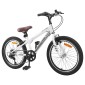 vidaXL Ορεινό Ποδήλατο 24 ίντσες 6-Speed για 8-12 ετών Λευκό
