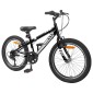 vidaXL Ορεινό Ποδήλατο 20 ίντσες 6-Speed Για παιδιά 5-8 ετών Μαύρο