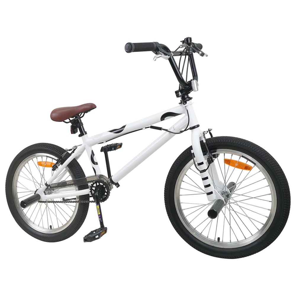 vidaXL BMX Ποδήλατο 20 ίντσες για πάνω από 9 ετών Λευκό
